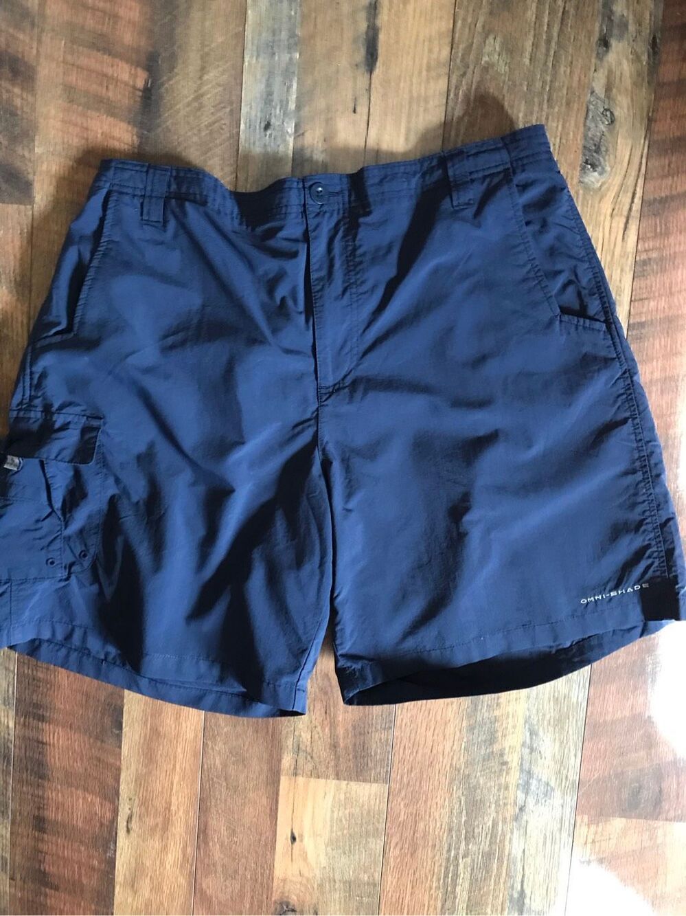Columbia PFG Shorts SZ XL navy blue outdoor fishing